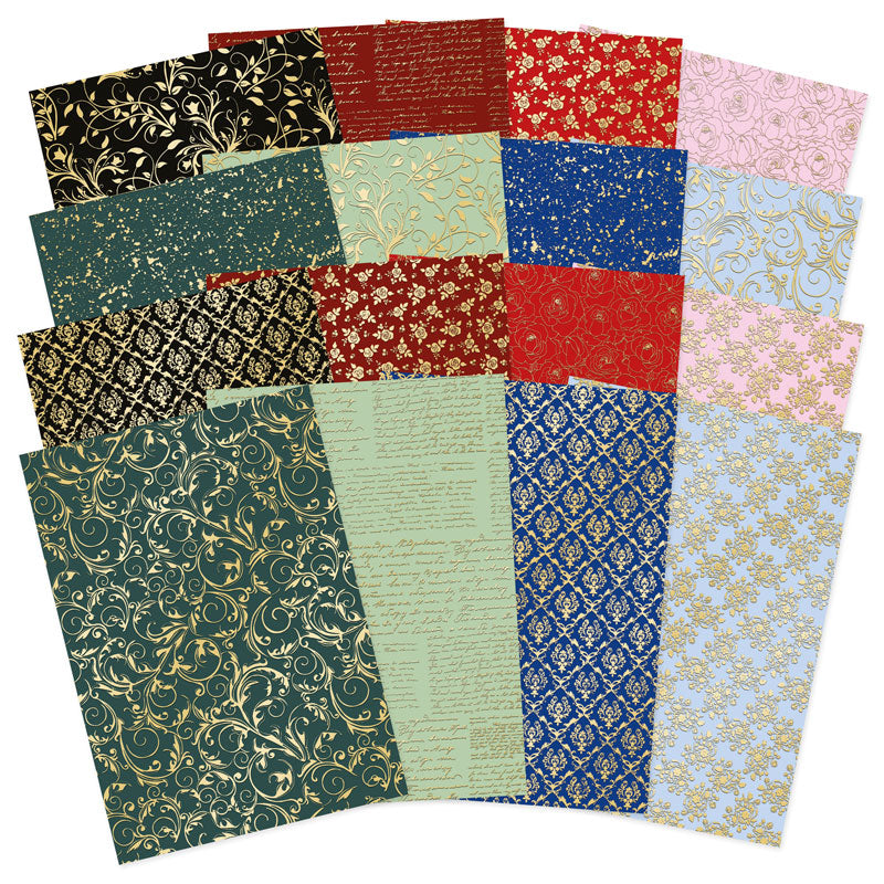 Eternal Blooms Foiled Edge-to-Edge Cardstock-1