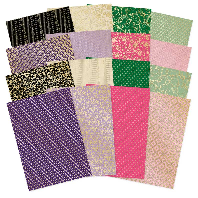 Fairy Decadence Foiled Edge-to-Edge Cardstock-1