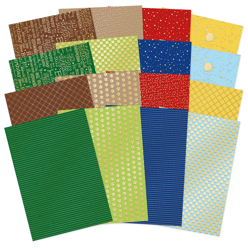 Teddy Time Foiled Edge-to-Edge Cardstock-1