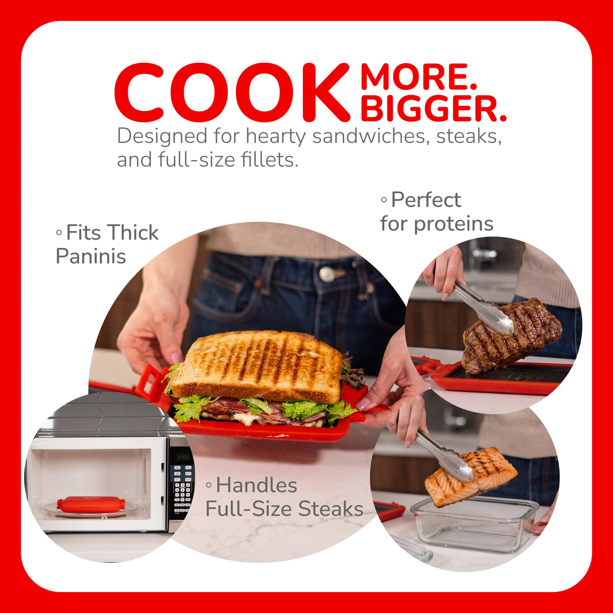 Micro Grill Max™ - Large Microwave Grill & Sandwich Maker-2