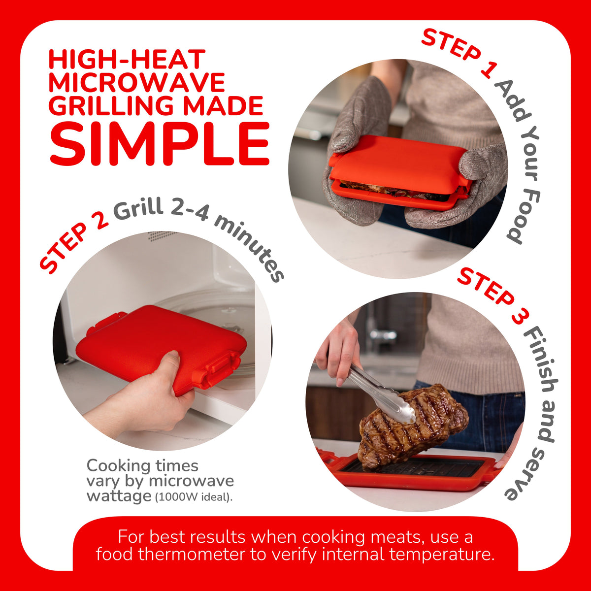 Micro Grill Max™ - Large Microwave Grill & Sandwich Maker-3