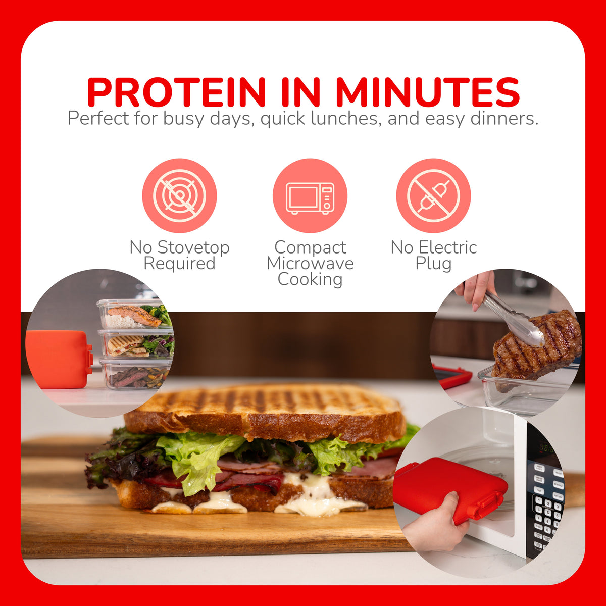 Micro Grill Max™ - Large Microwave Grill & Sandwich Maker-5