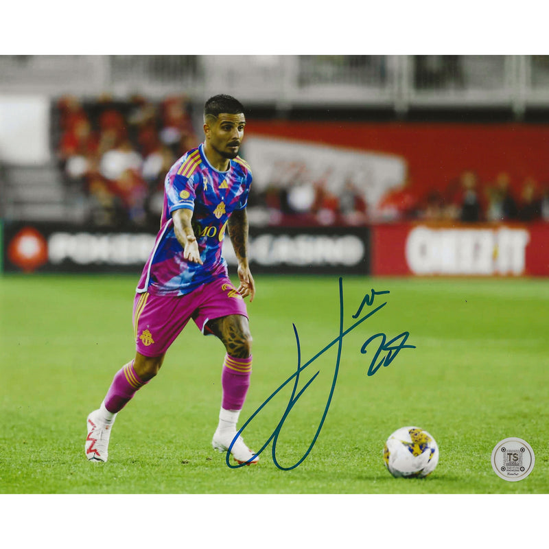 Lorenzo Insigne Autographed Toronto FC Energy Dribbling 8x10 Photo-1