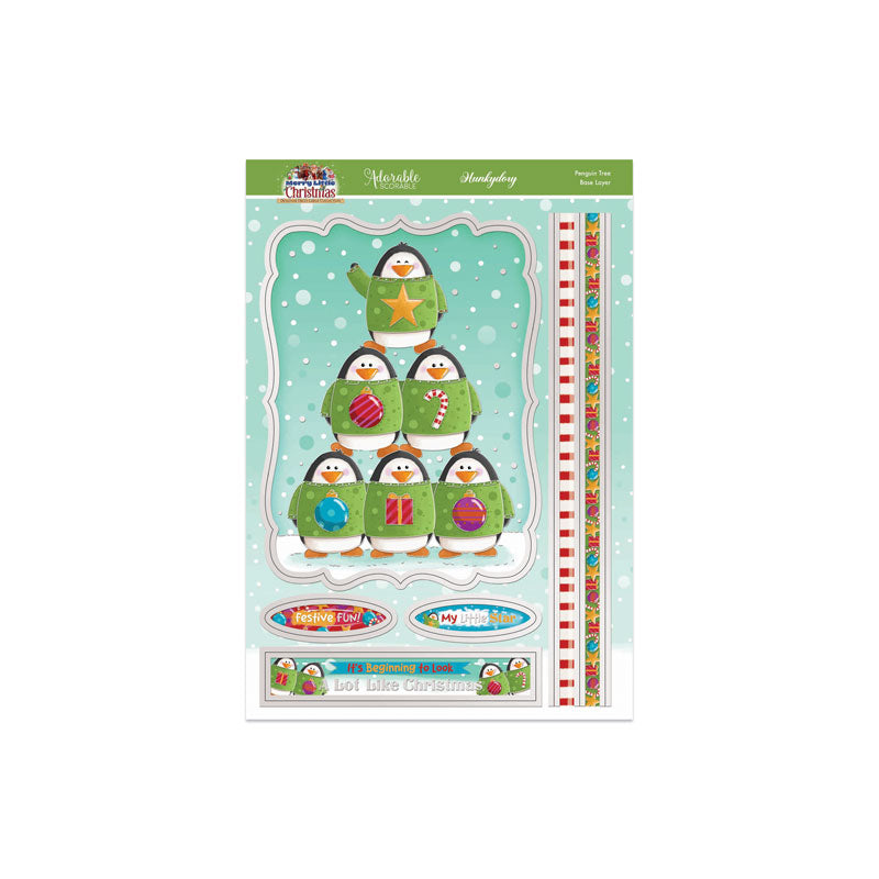 A Merry Little Christmas Deco-Large Set - Penguin Tree-2