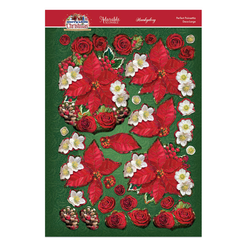 A Merry Little Christmas Deco-Large Set - Perfect Poinsettia-3