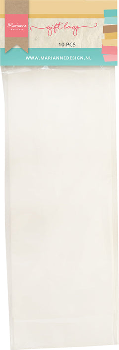 Marianne Design Gift Bags - White - 76x40x200 mm-1