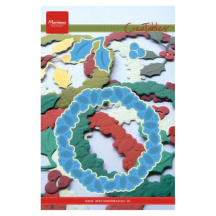 Marianne Design: Creatables Dies - Holly Wreath-1