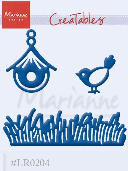 Marianne Design: Creatables Dies - Grass, Bird & House-1