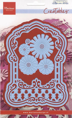 Marianne Design: Creatables Dies - Anja's Label Frame & Flowers-1