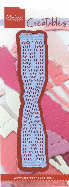 Marianne Design: Creatables Dies - Knitted Scarf-1