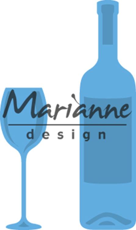 Marianne Design Horizon: Bottle and Glass-2