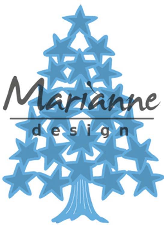 Marianne Design Creatables Tiny's Christmas Tree with Stars-2