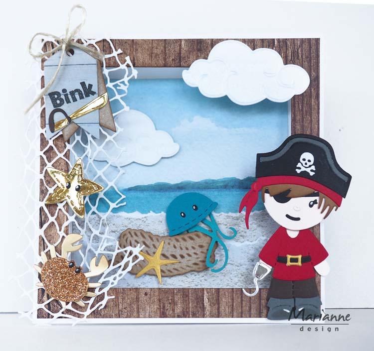 Marianne Design Creatables Kim's Buddies Pirate-3