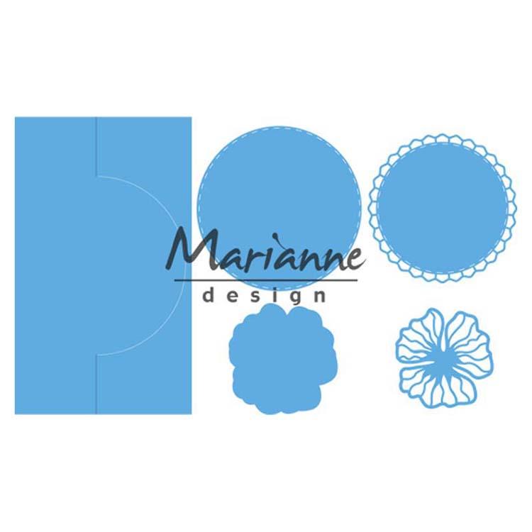 Marianne Design Creatables Anja's Vertical Folding Die (Round)-3