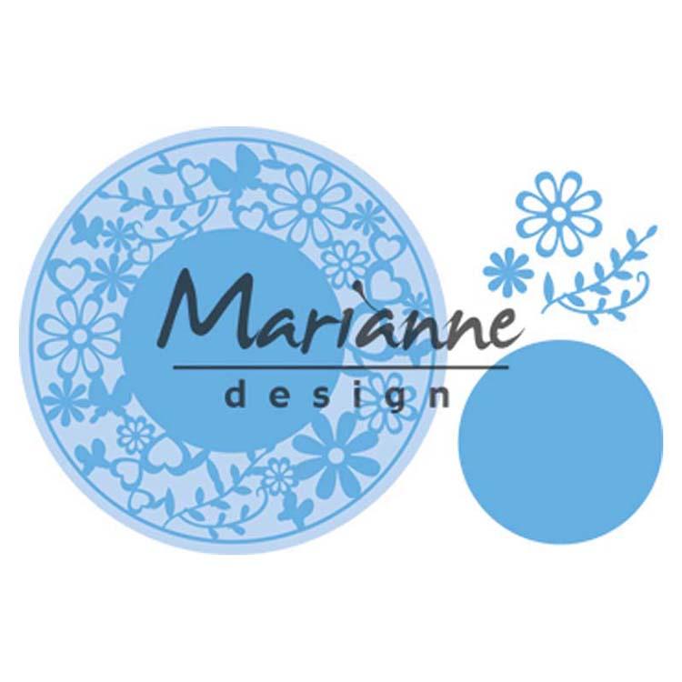 Marianne Design Creatables Flower Frame Round-2