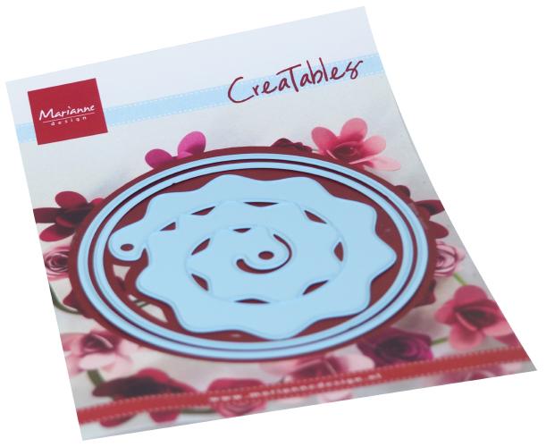 Creatables Round Box & Flower Die-1