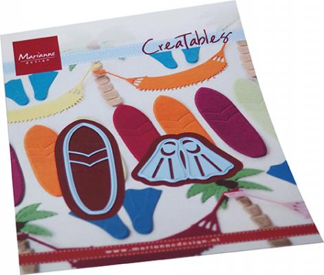 Marianne Design Creatables Die - Surfboard & Flippers-1