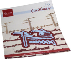 Marianne Design Creatables Die - Tiny's Snowy Signpost & Fence-1