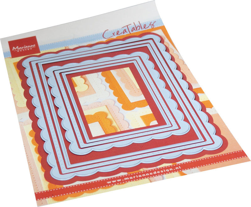 Marianne Design Creatables Die - Scalloped Rectangles-1