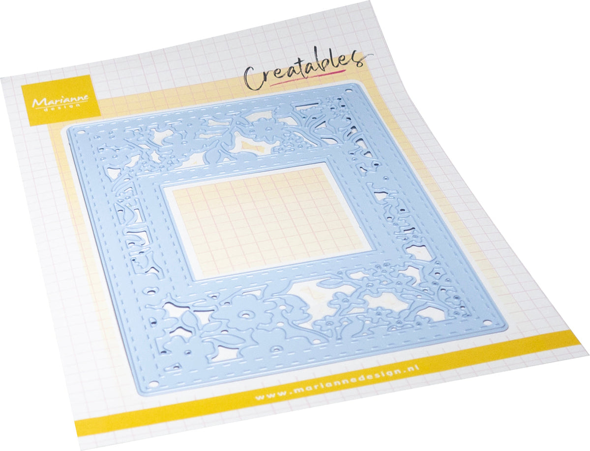 Marianne Design Creatables Die - Rectangle Flowers-1