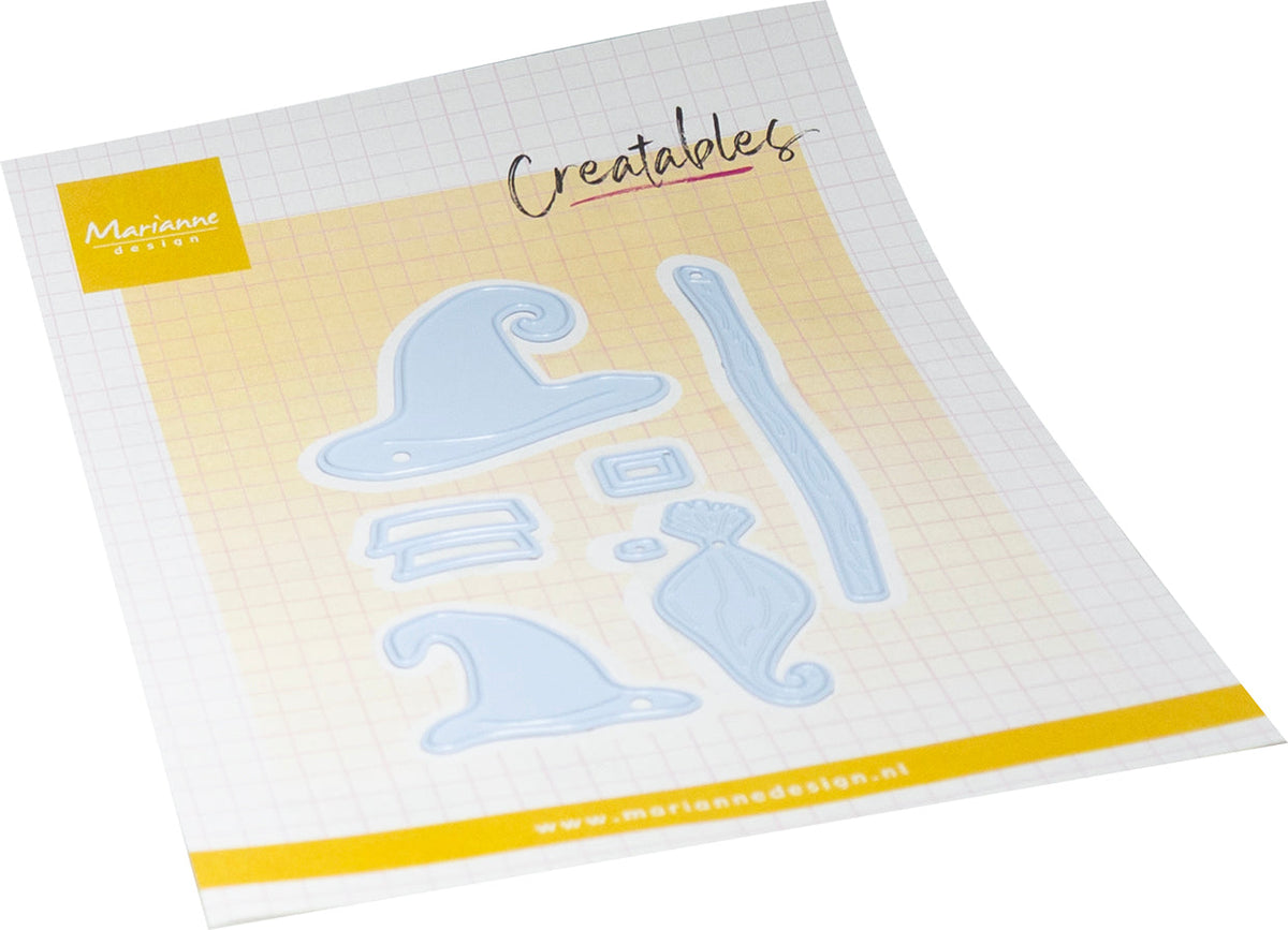 Marianne Design Creatables Die - Witch Hats & Broomstick-1