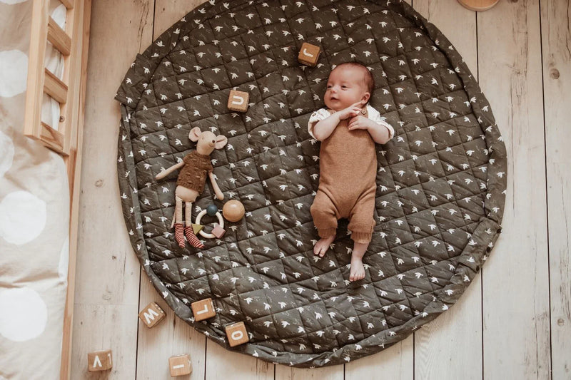 Organic Soft Babymat & Bag | Birds | play&go-6