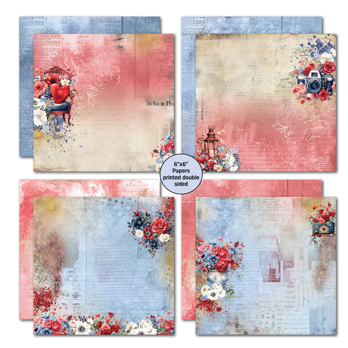 3Quarter Designs Love You 6x6 Paper Pack-3