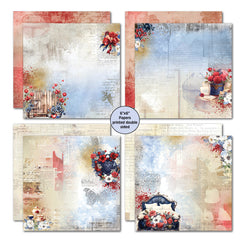3Quarter Designs Love You 8x8 Paper Pack-5