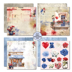 3Quarter Designs Love You 8x8 Paper Pack-4