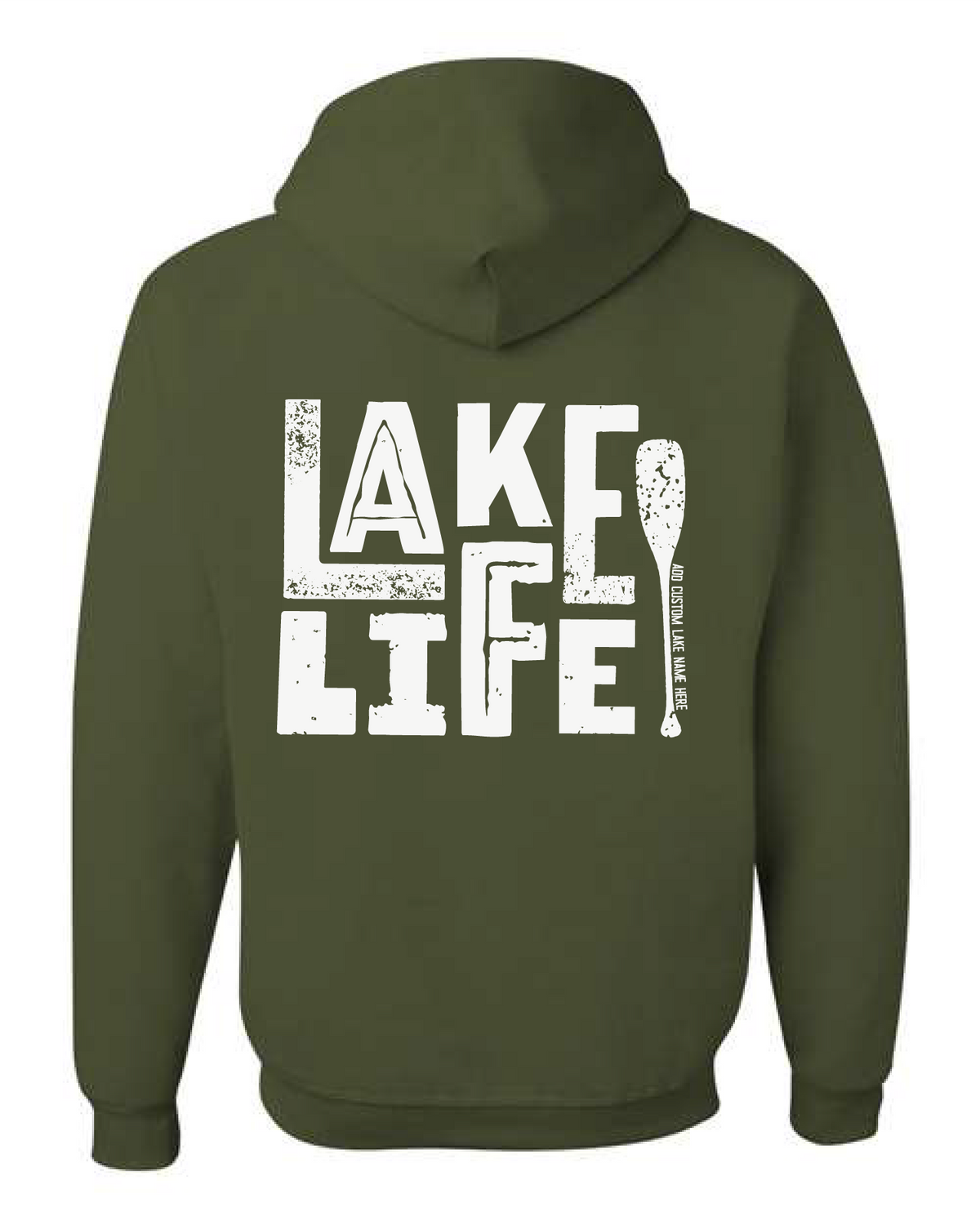 Lake Life Oar Personalized Lake Hoodie | Summer Apparel-3