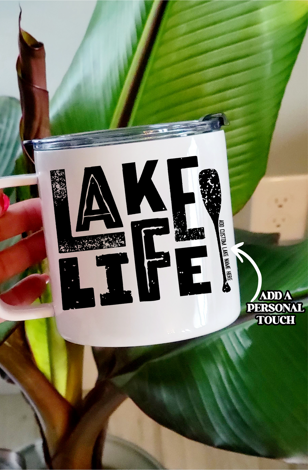 Lake Life Personalized Stainless Steel 17oz Coffee Mug | Summer Mug-1