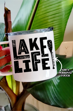 Lake Life Personalized Stainless Steel 17oz Coffee Mug | Summer Mug-1