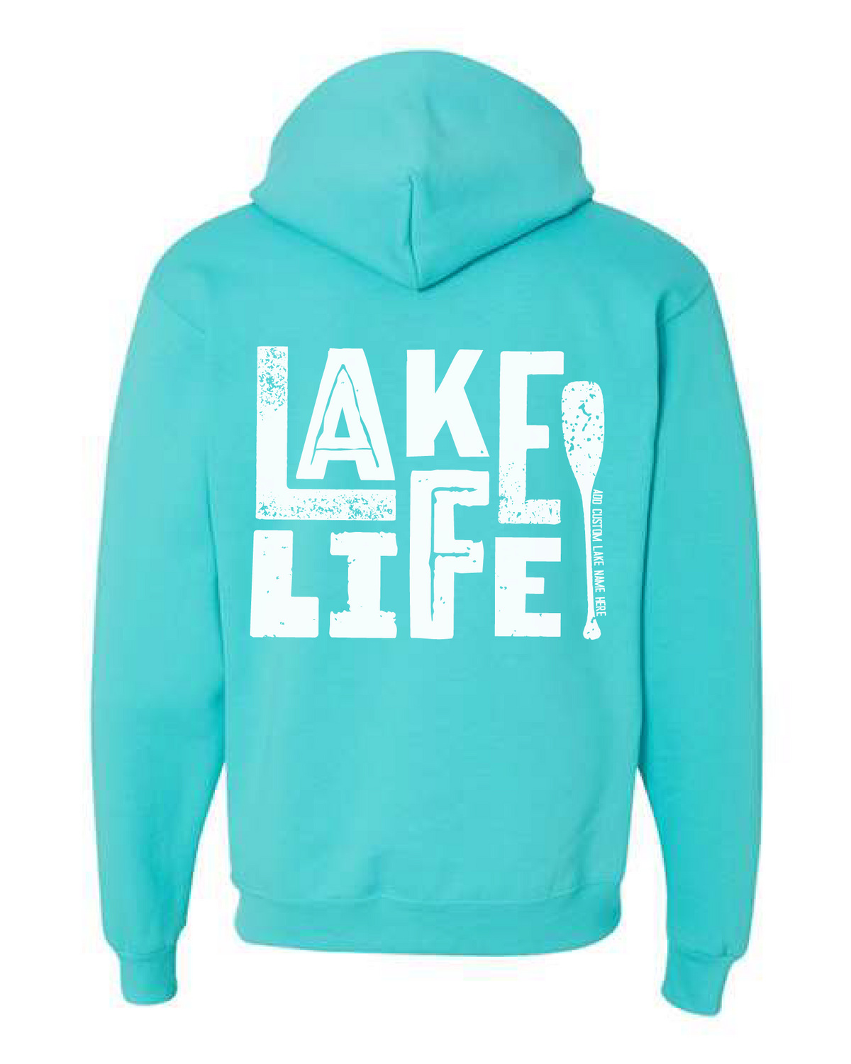 Lake Life Oar Personalized Lake Hoodie | Summer Apparel-4