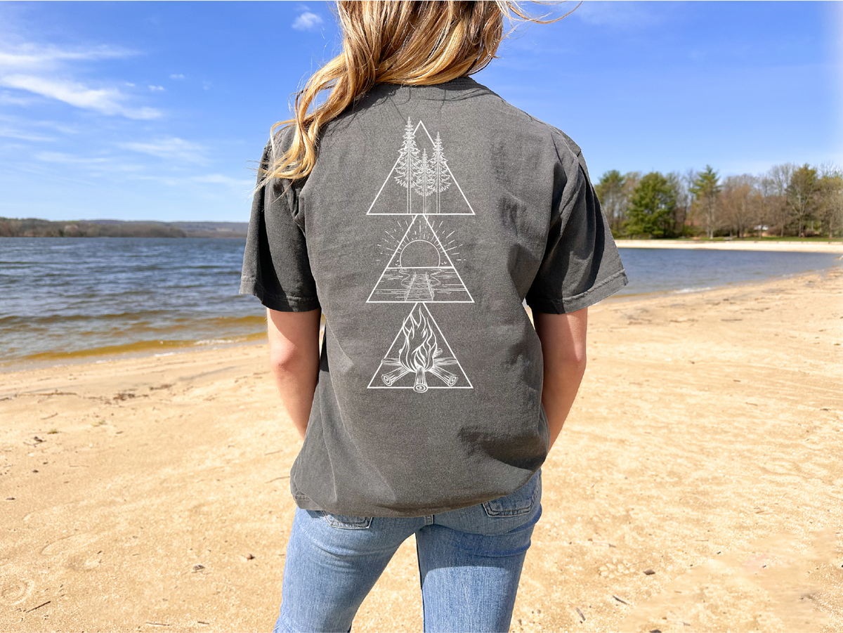 Lake Triangle T-shirt | Lake Shirt | Summer Shirt-3