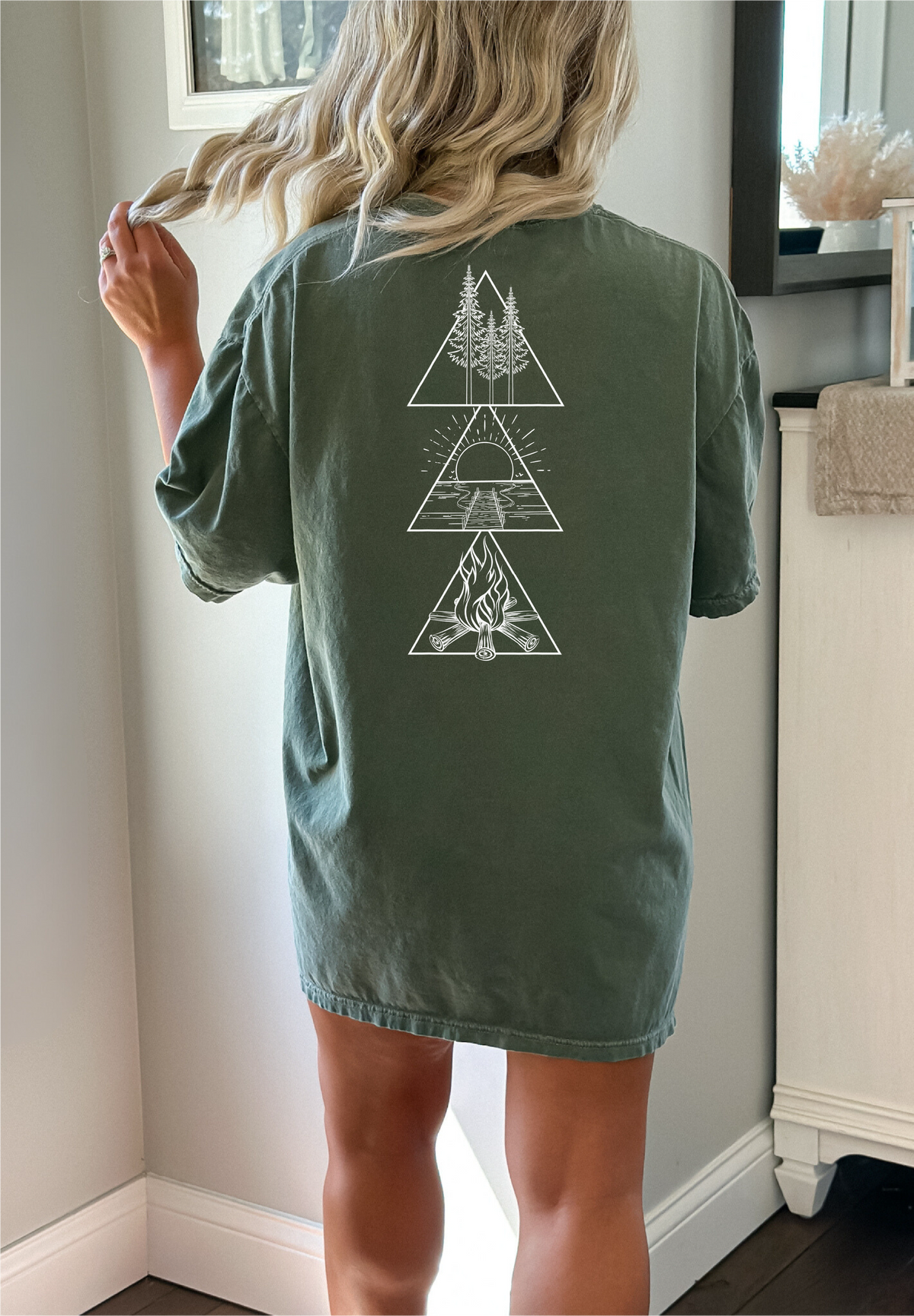 Lake Triangle T-shirt | Lake Shirt | Summer Shirt-1