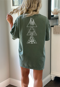 Lake Triangle T-shirt | Lake Shirt | Summer Shirt-1