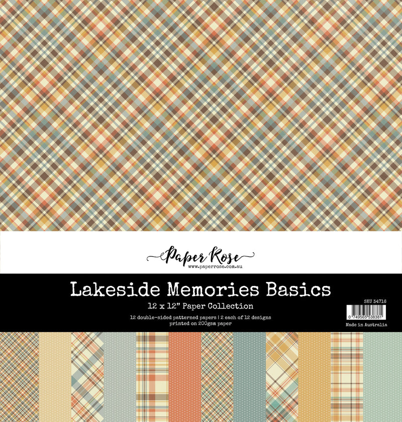 Collection de papiers 12x12 de base Lakeside Memories 34716-1