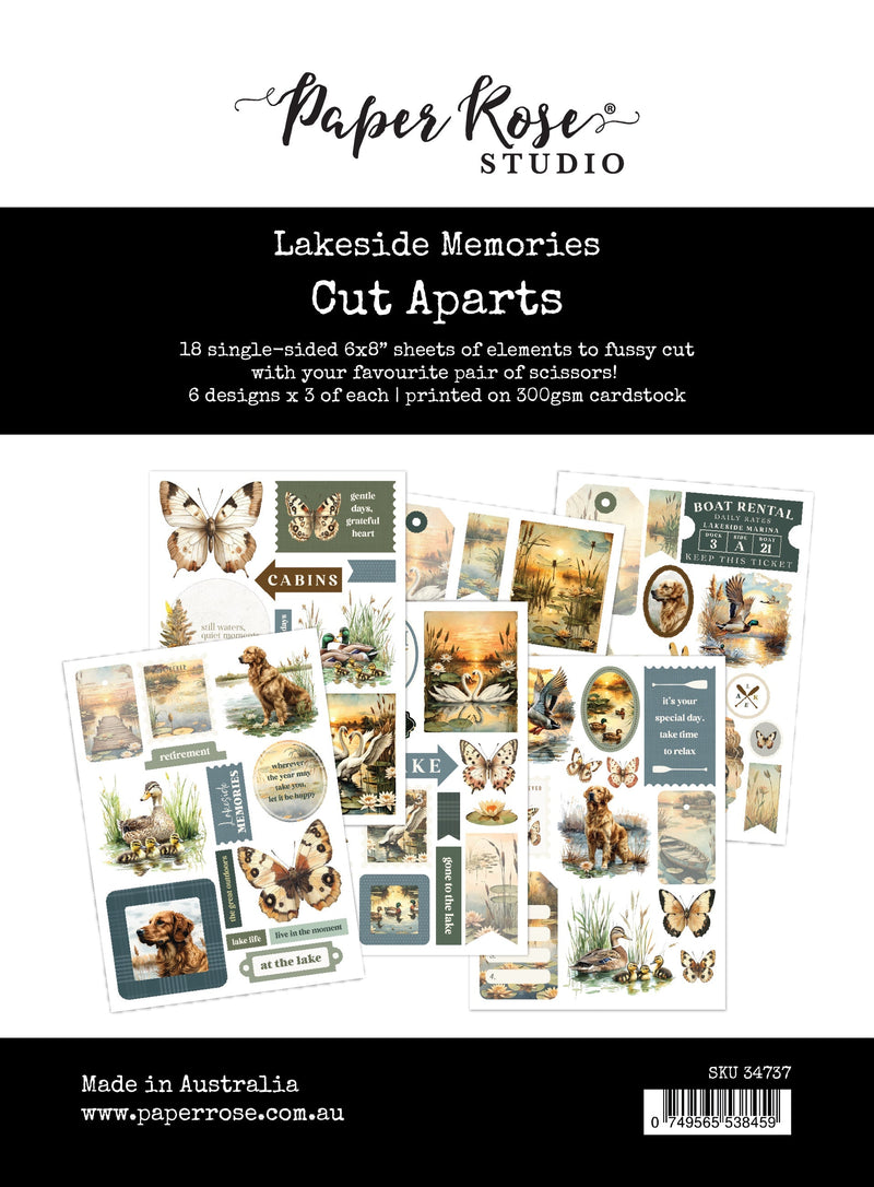 Souvenirs au bord du lac, éléments à découper 34737-1