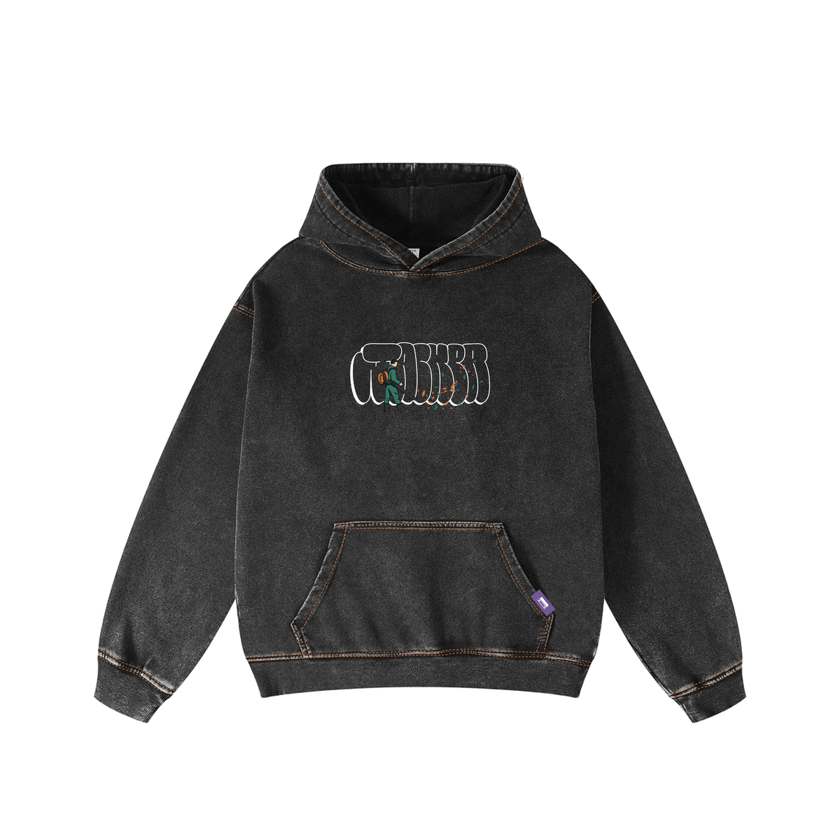 Jacker 'Landscaper' Hoodie - Black-1