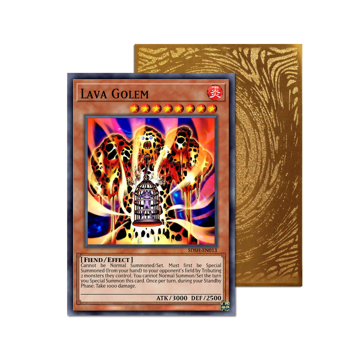 Lava Golem Metal Orica Card-1