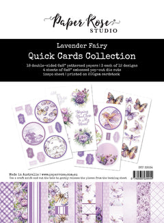 Lavender & Fairies 6x8" Quick Cards Collection 33534-1