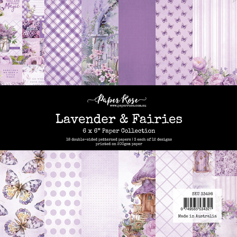 Colección de papel Lavender & Fairies 6x6 33498-1
