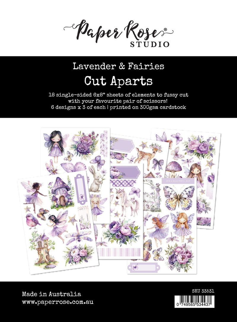 Lavender & Fairies Cut Aparts Paper Pack 33531-1