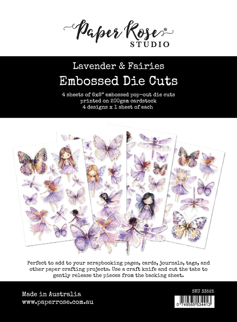 Lavender & Fairies Embossed Die Cuts 33525-1