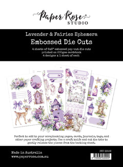 Lavender & Fairies Ephemera Embossed Die Cuts 33528-1