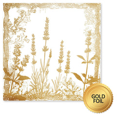 Lavender & Roses Gold Foil A 12x12 Paper (6pc Bulk Pack) 32223-1