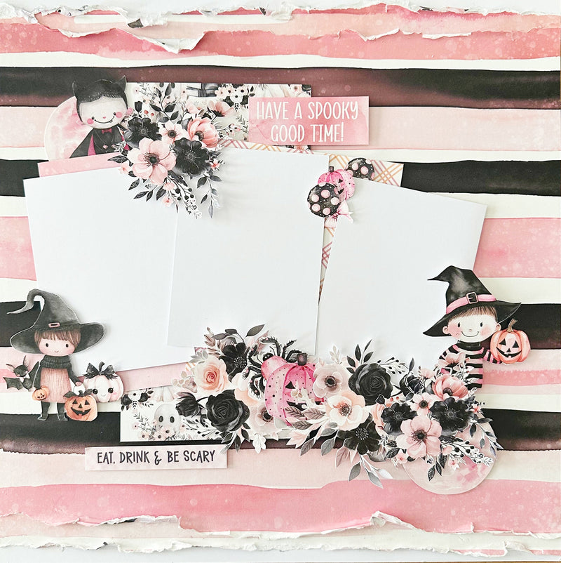 Pink Halloween Cut Aparts Paper Pack 32793-12