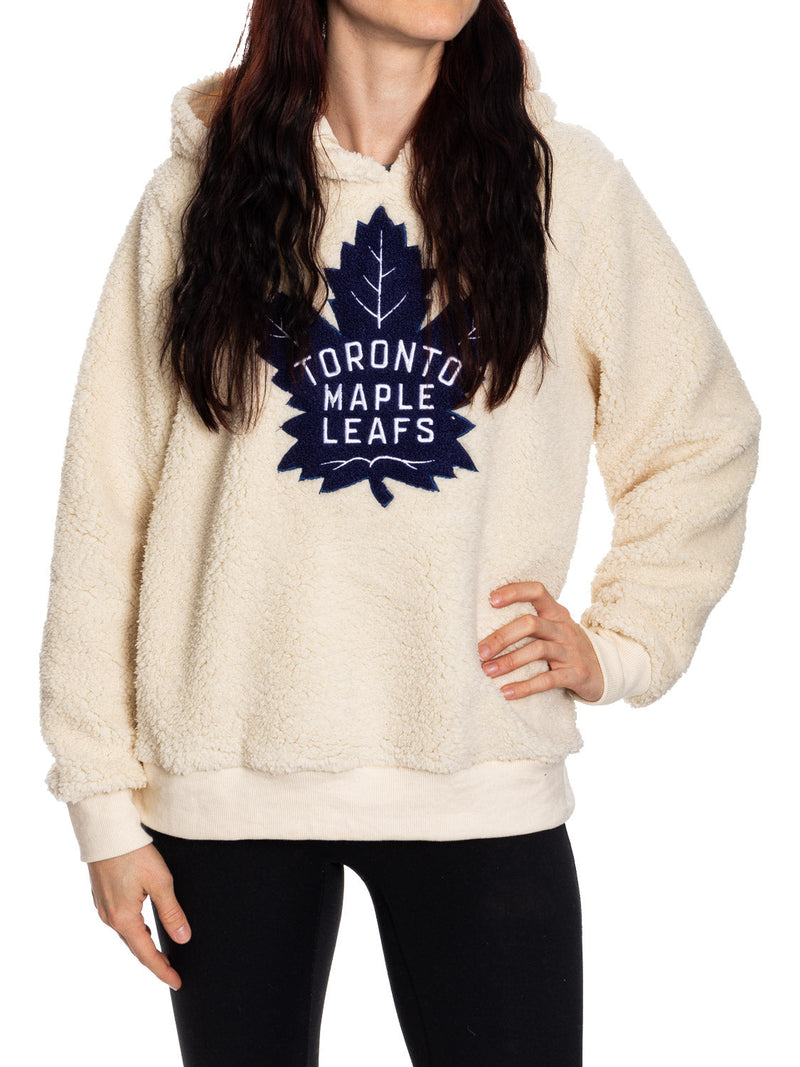 NHL Toronto Maple Leafs Ladies Sherpa Hoodie-1