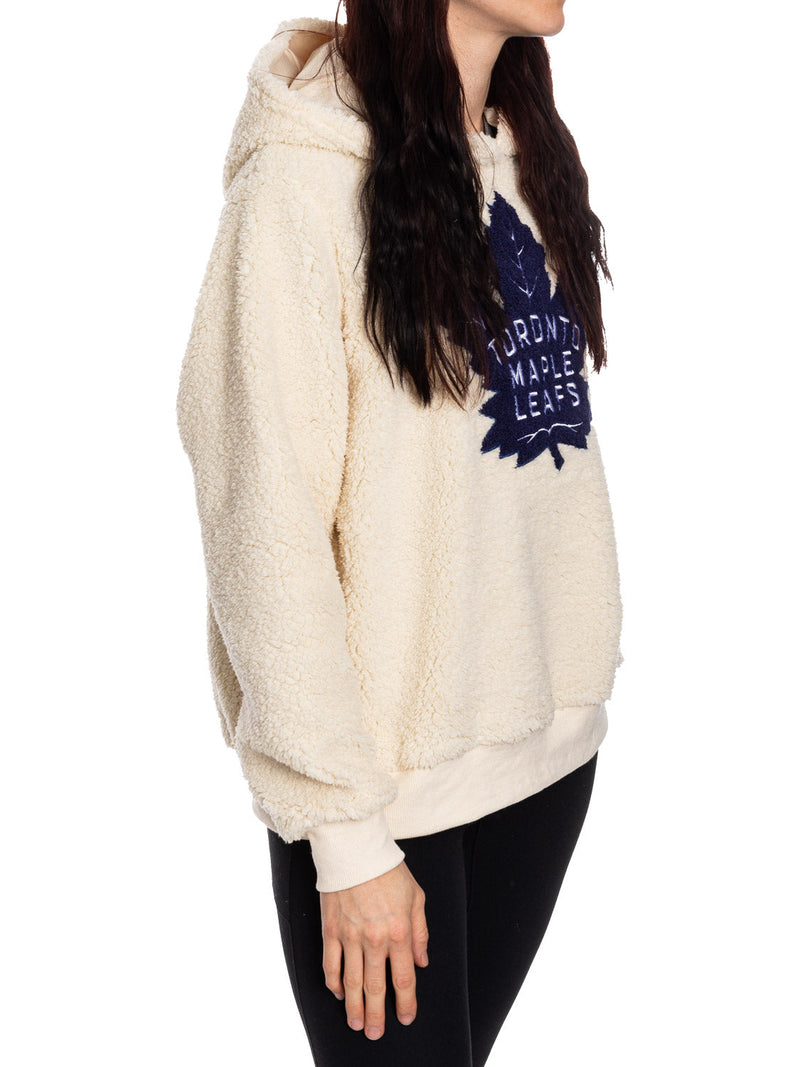 NHL Toronto Maple Leafs Ladies Sherpa Hoodie-5