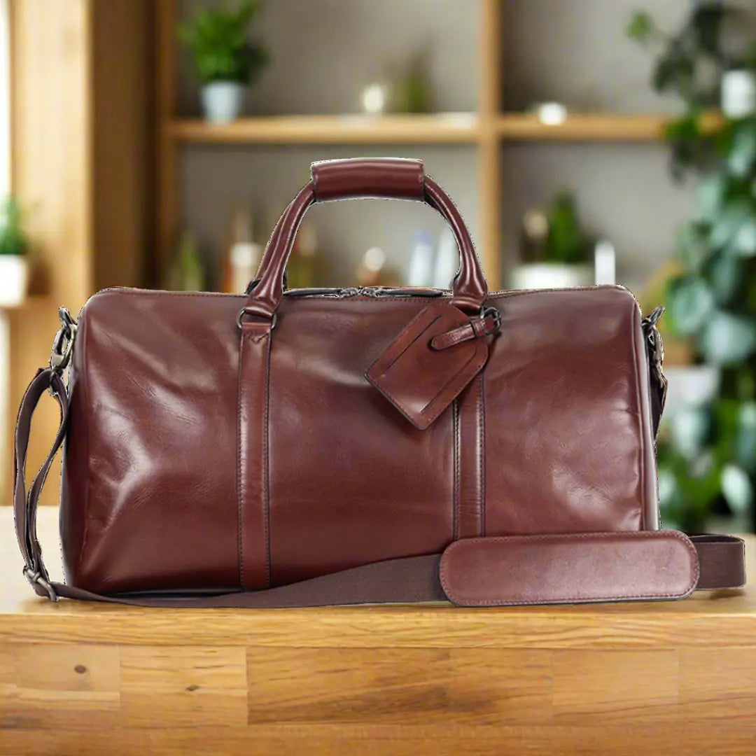 Leather Duffle Bag-1